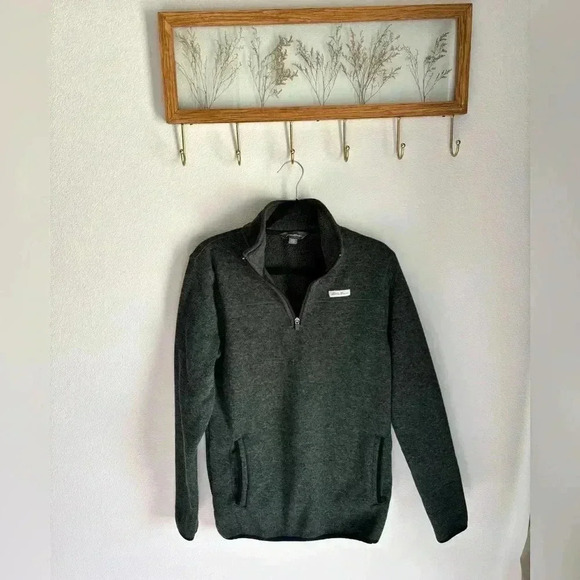 Eddie Bauer Tops - Eddie Bauer green half-zip up fleece in size small!